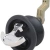 Perko T-Handle Surface Mount Latch - Non-Locking, Offset - 1092DP1BLK