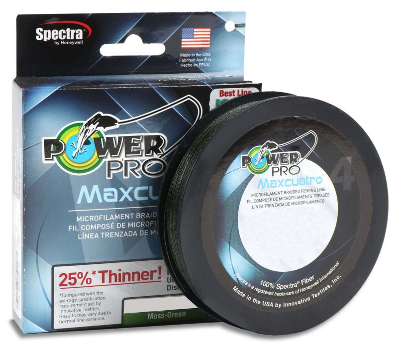 PowerPro Maxcuatro Braided Fishing Line - 150 yd. - Moss Green 40 lb.