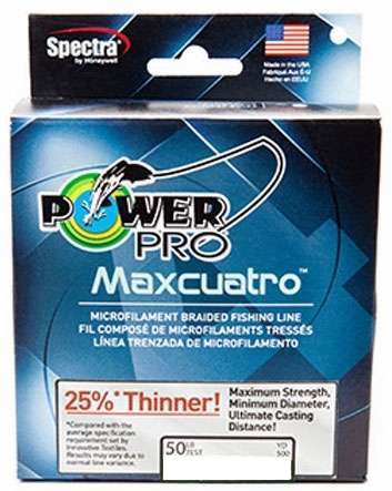 PowerPro Maxcuatro Braided Fishing Line White - 65lb - 300yd