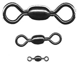 Quick Rig Sea Buoy Monkey 200# Swivel Black Nickel #2 25 Pack