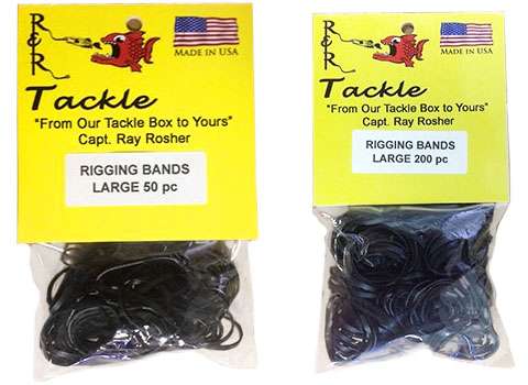 R & R Black Rigging Bands 1000pk Large - RBL1000