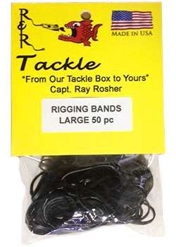 R & R Black Rigging Bands 50pk Large - RBL50