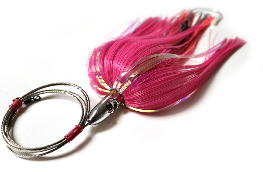 R & R Wahoo Magnet Sr. Pre-Rigged Trolling Lure - Pink/Clear - WMSRPKCL10