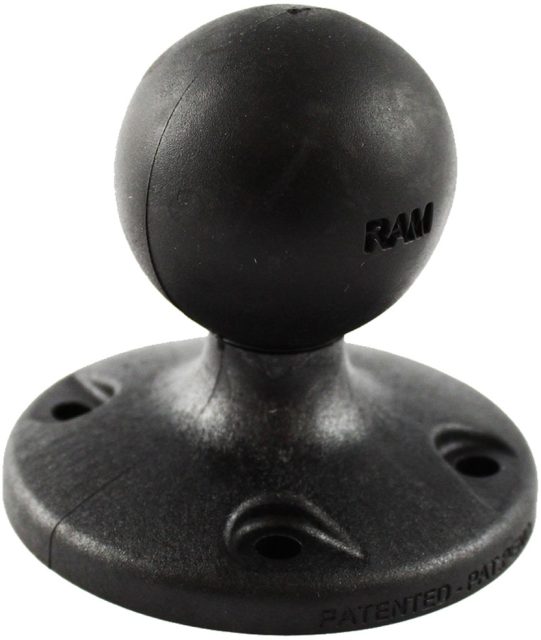 RAM 2.5" Composite Round Base w/ AMPS Hole Pattern & 1.5" Ball