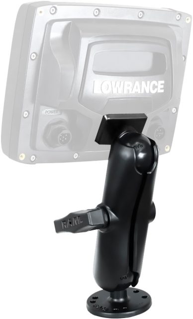 RAM Double Ball Mount for Lowrance Elite-5/7 Ti - C Size - 1.5 in.