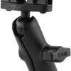 RAM Track Ball Double Ball Mount for Lowrance Hook2 - B Size - 1 in.