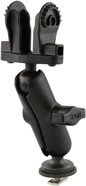 RAM Track Ball Double Ball Mount for Lowrance Hook2 - B Size - 1 in.