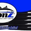 RONZ 4BT 4in Replacement Tails 12 Tails/Bag Black Pearl