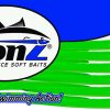 RONZ 4BT 4in Replacement Tails 12 Tails/Bag Green Glow