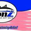 RONZ 4BT 4in Replacement Tails 12 Tails/Bag Pink Fluorescent