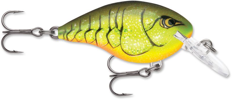 Rapala Dives To Crankbait Lure - DT04 CRTBC Chartreuse Rootbeer Crawdad