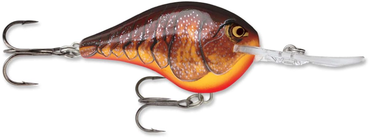 Rapala Dives To Crankbait Lures - DT06 Dark Brown Crawdad DCW