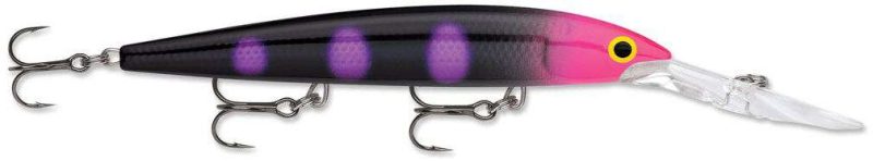 Rapala Down Deep Husky Jerk Lure - BLKL Black Light - DHJ12BLKL