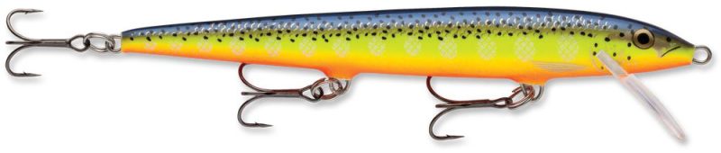 Rapala F18 Original Floating Lure - HS Hot Steel