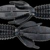 Reaction Innovations Sweet Beaver Bait - Black/Blue Flake 10pk - SWB-001