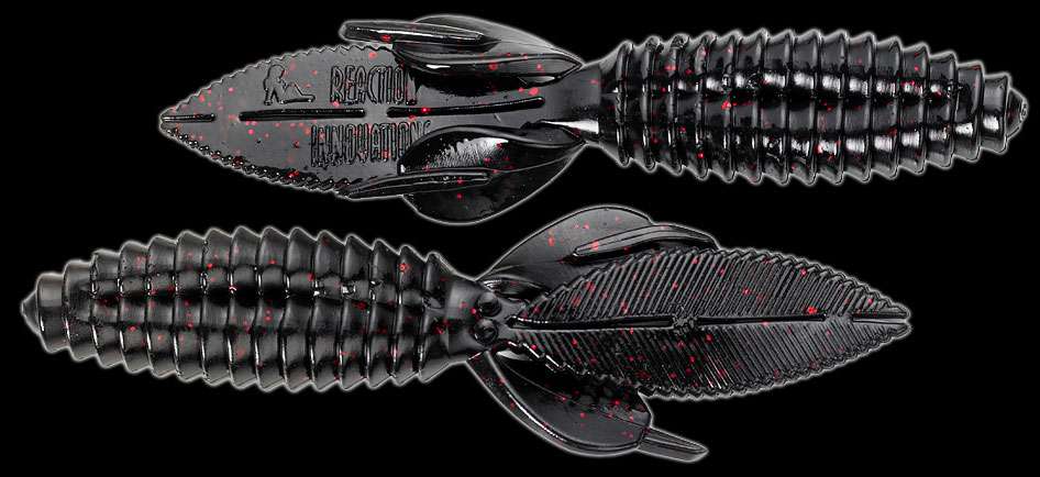 Reaction Innovations Sweet Beaver Bait - Black/Red Flake 10pk - SWB-002