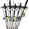 Reel Salty Waterproof 11 Fishing Rod Wall/Ceiling Storage Rack - Gray