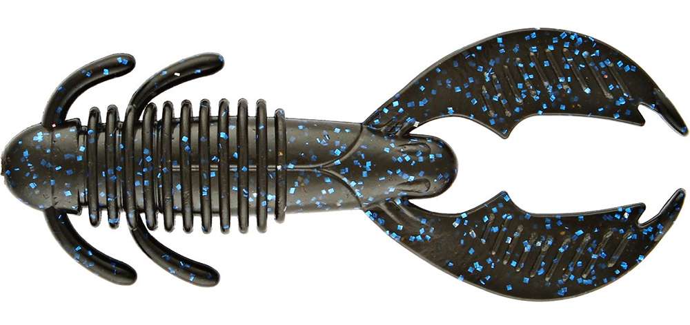 Reins Ax Craw Lure 3.5in - Black Blue Flake