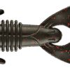 Reins Ax Craw Lure 3.5in - Black Red Flake