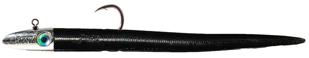 RonZ Big Game Series HD Rigged Soft Bait - 8in - 1-3/4oz - Black Pearl