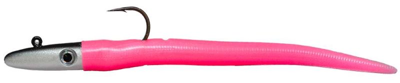 RonZ Original Rigged Soft Bait - 8in - 2-1/2oz - Pink Fluorescent - 3X802L Pink Fluorescent