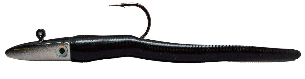 RonZ Original Series Rigged Soft Bait - 4in - 1/4oz - Black Pearl - 3X414L Black Pearl