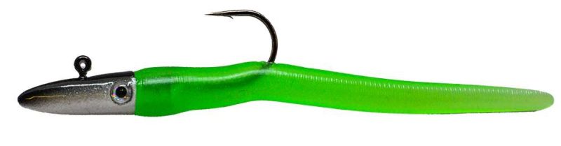 RonZ Original Series Rigged Soft Bait - 4in - 1/4oz - Green Glow - 3X414L Green Glow