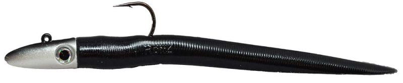 RonZ Original Series Rigged Soft Bait - 8in - 2oz - Black Pearl