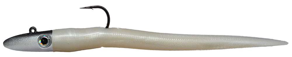 RonZ Original Series Rigged Soft Bait - 8in - 2oz - White Pearl