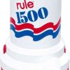 Rule 1500 Non-Automatic 12v Electric Submersible Bilge Pump