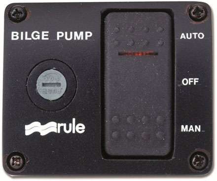 Rule 3-Way Lighted Rocker Panel Switch - 43