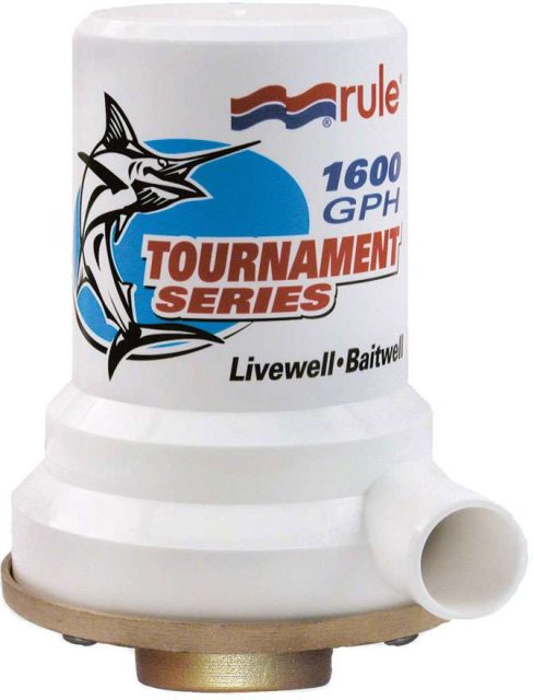 Rule Tournament Series Bronze Base 1600 GPH Livewell Pump