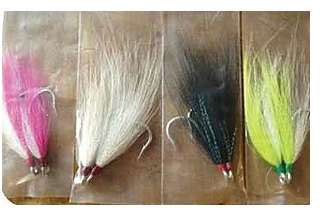 Runoff Bucktail Hooks Yellow