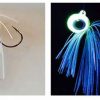 S & S Bucktails Octopi Glow Jigs - 1.5oz 02 Glow White