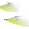 SPRO Bucktail Teaser Hooks - 2/0 - Chartreuse/White