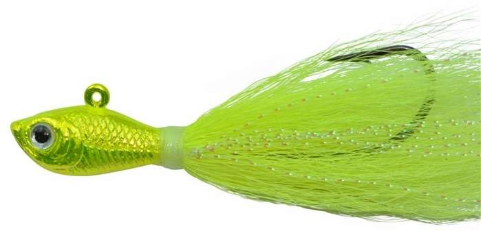 SPRO Chrome Bucktail Jig - 1-1/2 oz. - Chrome Chartreuse