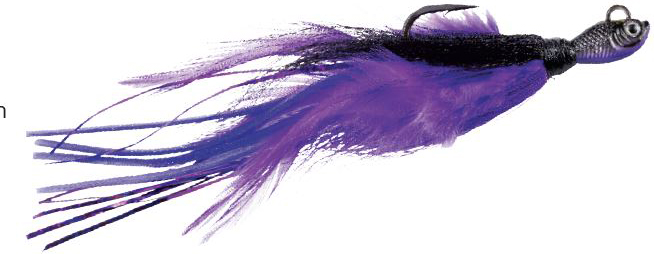 SPRO Power Bucktail Custom Jig - 3oz - Black/Purple - SPBCBLP-3