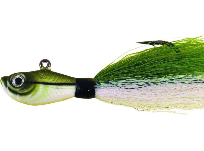 SPRO Prime Bucktail Jig - 1/4oz - Sand Eel Green