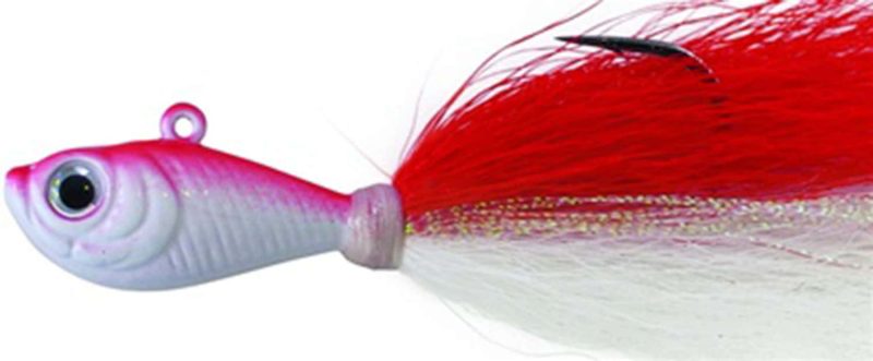 SPRO Prime Bucktail Jig - 3oz - Red/White - SBTJRW-3