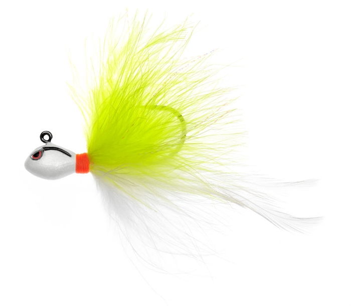 SPRO RKStar Salmon Jig - 3/4oz - Chartreuse/White