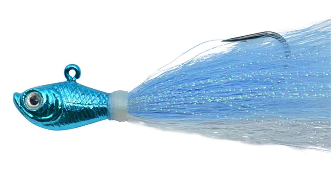 SPRO - SBTJCRB-1 Chrome Bucktail Jig - 1 oz. Chrome Blue