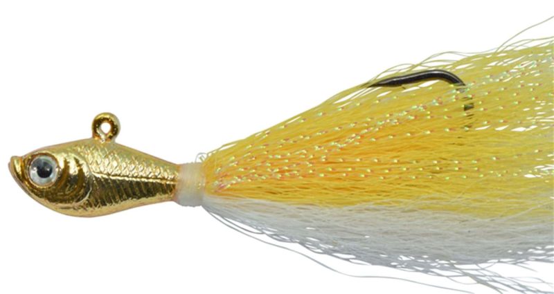 SPRO - SBTJCRG-1 Chrome Bucktail Jig - 1 oz. Chrome Gold