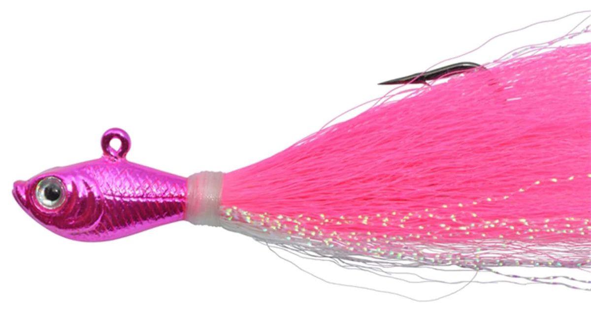 SPRO - SBTJCRP-1 Chrome Bucktail Jig - 1 oz. Chrome Pink