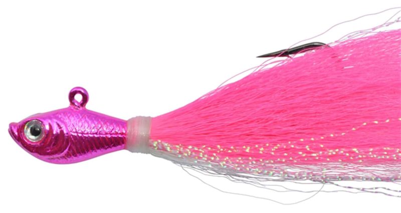 SPRO - SBTJCRP-2 Chrome Bucktail Jig - 2 oz. Chrome Pink