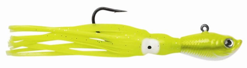 SPRO - SSTJCC-1 Squidtail Jigs 1oz Crazy Chartreuse