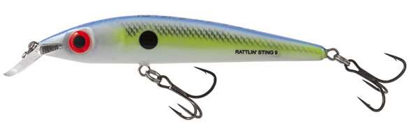 Salmo Rattlin' Sting 9 Suspending Jerkbait - Sexy Shad