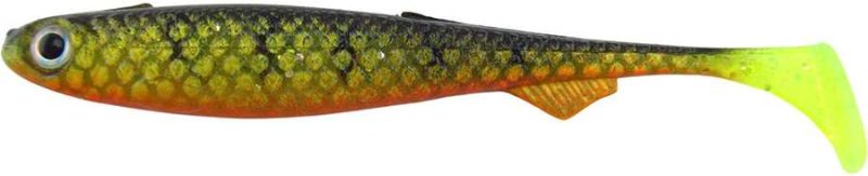 Salmo Slick Shad 11 Swimbait - Gold Fluorescent Perch UV