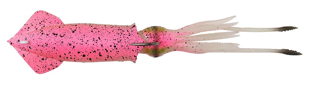 Savage Gear 3D TPE Swim Squid - 10in - Pink Glow