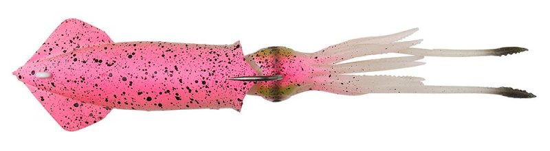 Savage Gear 3D TPE Swim Squid - 7in - Pink Glow