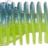 Savage Gear Ned Dragontail Slug - 3in - Electric Blue Chartreuse